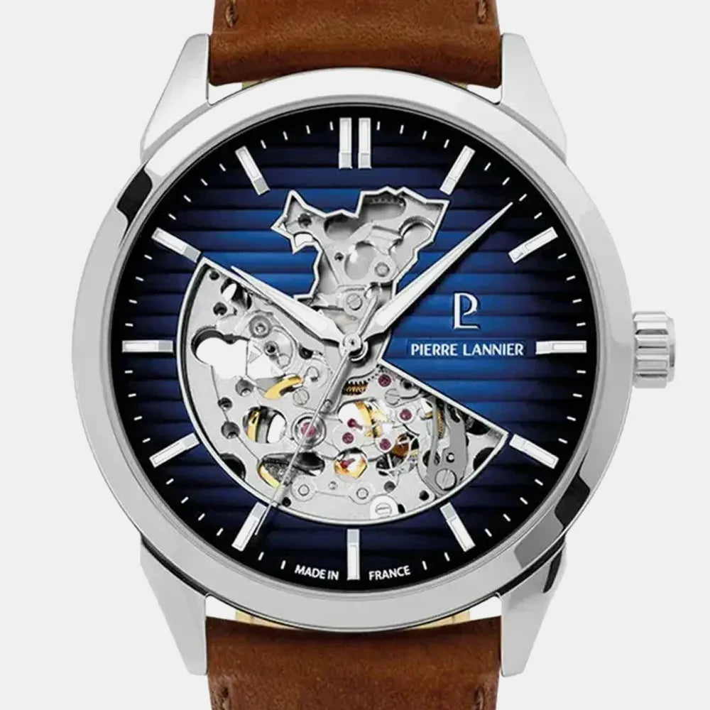 PIERRE LANNIER Montre PIERRE LANNIER Homme Monarck Automatique en Cuir 315D164