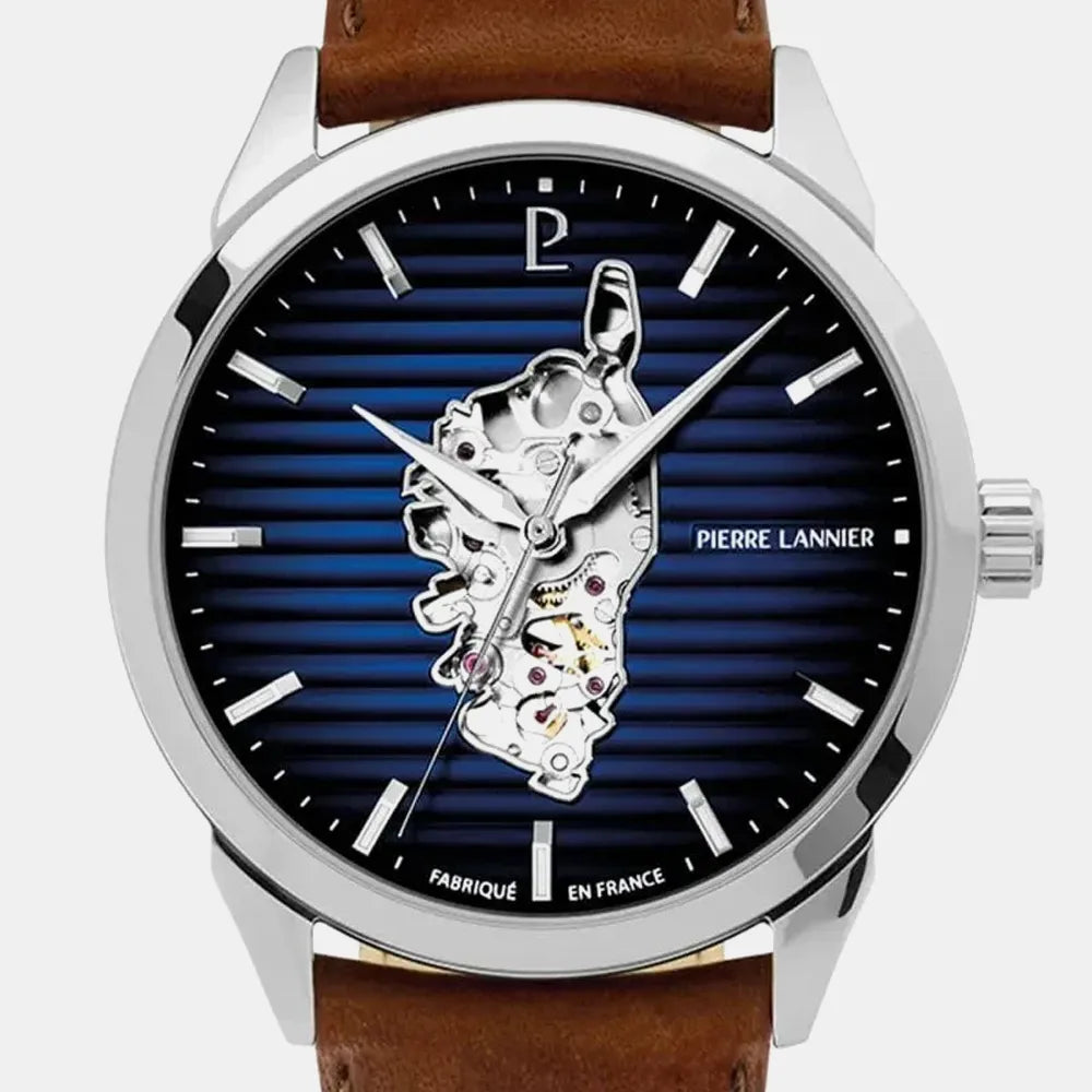 PIERRE LANNIER Montre PIERRE LANNIER Homme Monarck Automatique en Cuir 316F124