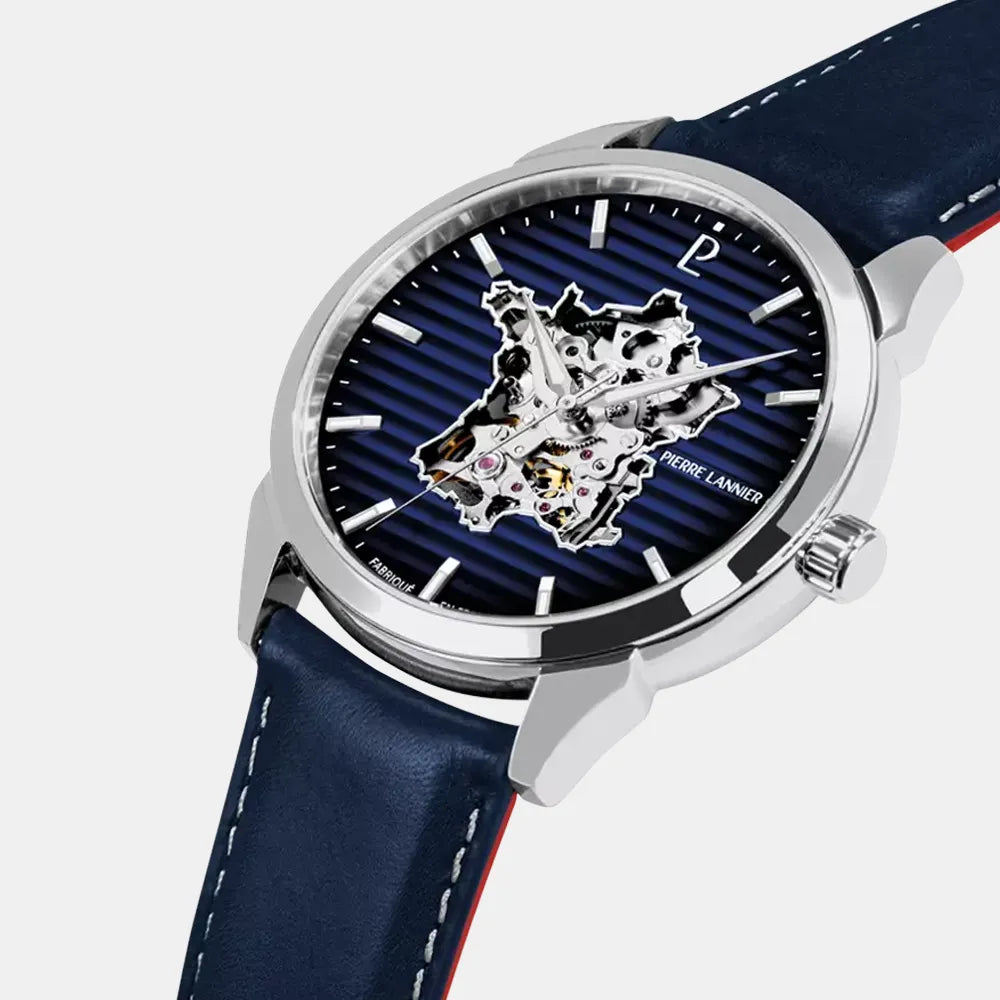 PIERRE LANNIER Montre PIERRE LANNIER Homme Monarck Automatique en Cuir 316F166