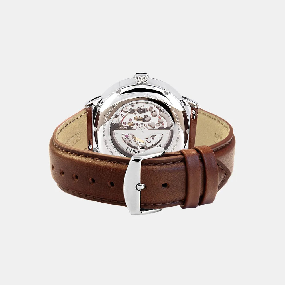 PIERRE LANNIER Montre PIERRE LANNIER Homme Trio Automatique en Cuir 334B174