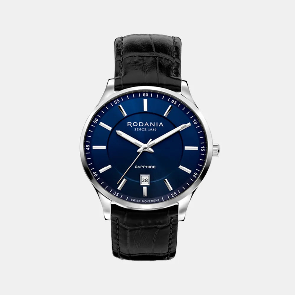 Montre RODANIA Homme Nyon Urban en Cuir Noir R22077