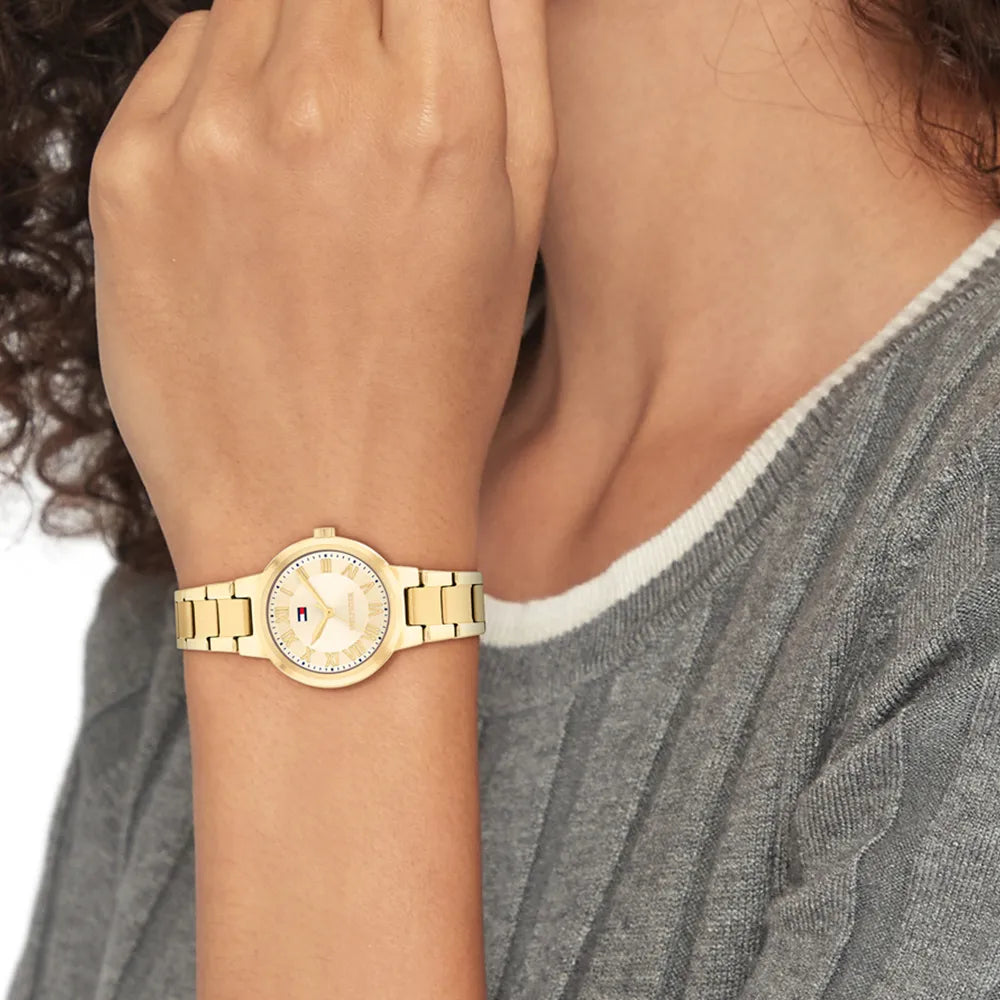 TOMMY HILFIGER Montre TOMMY HILFIGER Femme BECCA  en Acier Doré 1782905