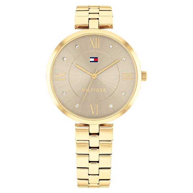 TOMMY HILFIGER Montre TOMMY HILFIGER Femme Ella en Acier Doré 1782685