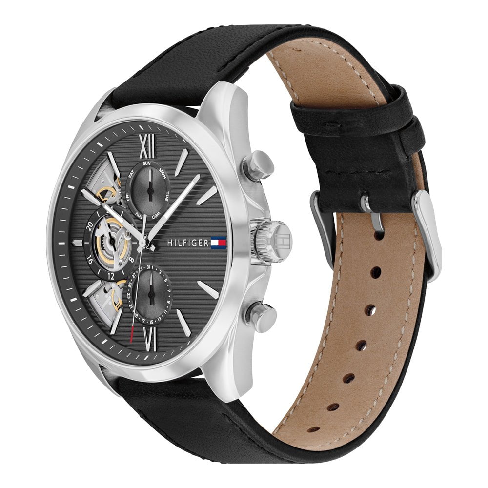 TOMMY HILFIGER Montre TOMMY HILFIGER Homme Baker en Cuir Multifonction 1710644