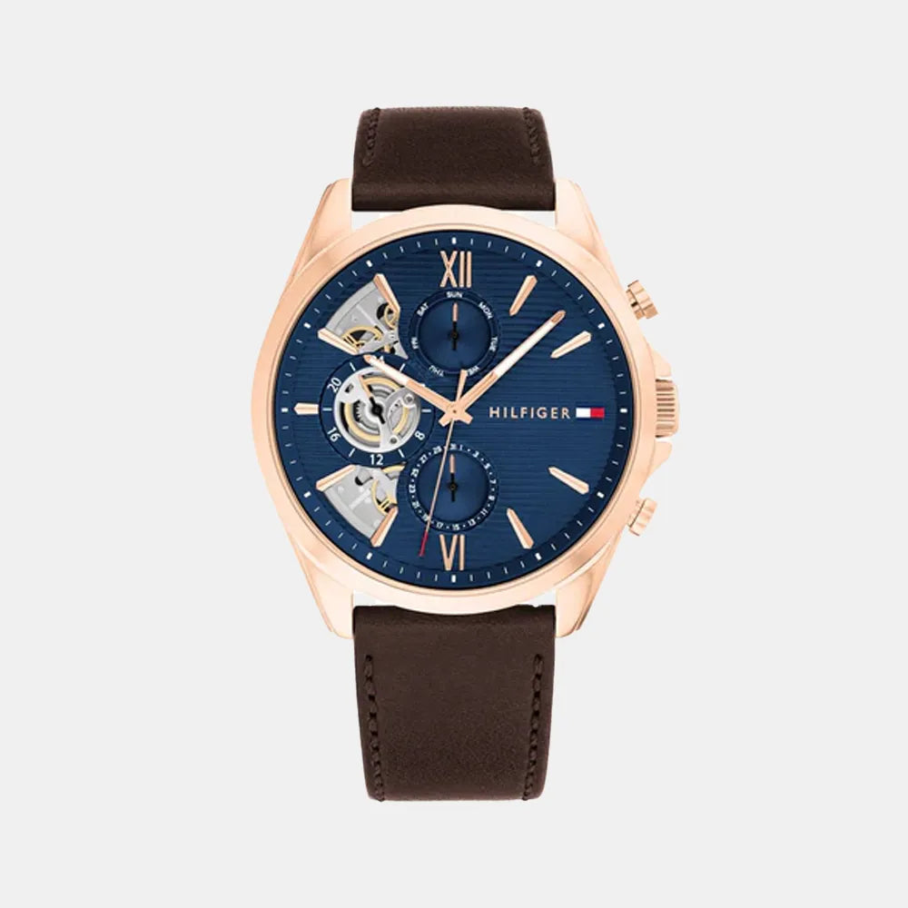 TOMMY HILFIGER Montre TOMMY HILFIGER Homme Baker en Cuir Multifonction 1710645