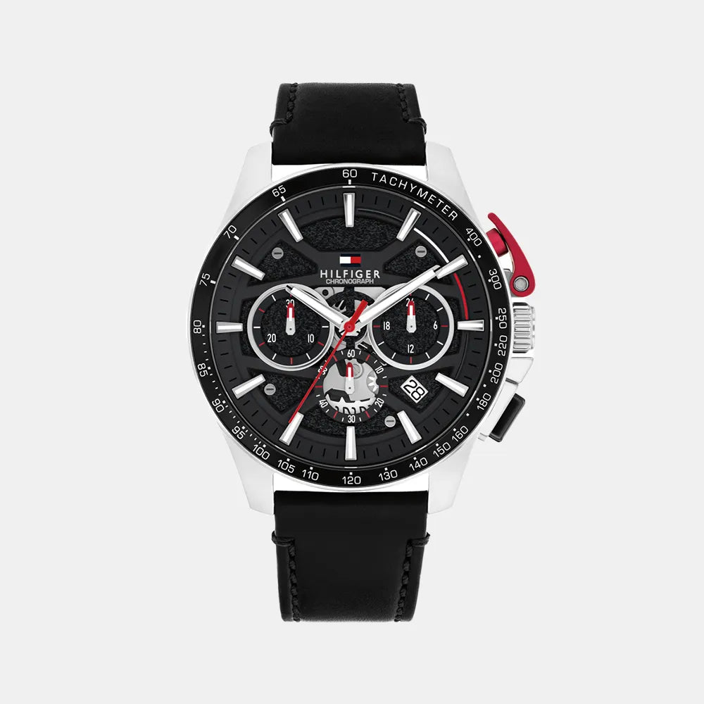 TOMMY HILFIGER Montre Tommy Hilfiger Homme BANK Chronographe en Cuir 1792258