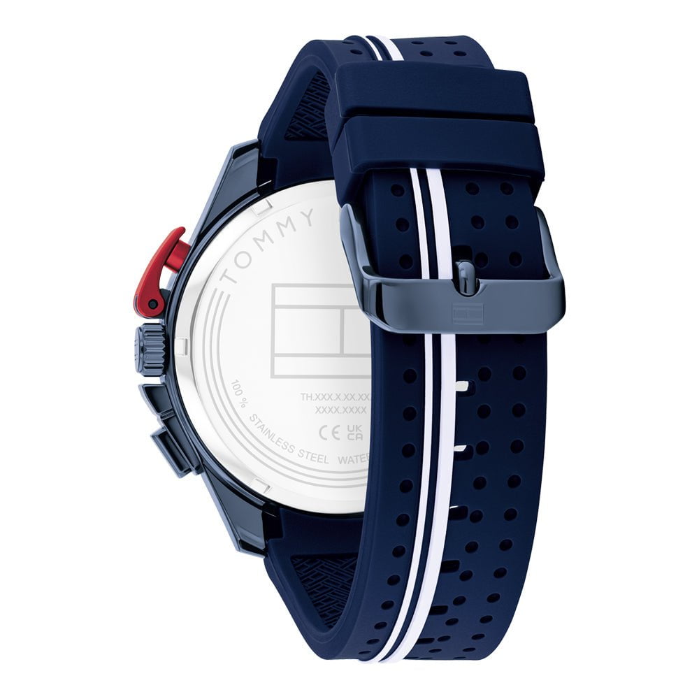 TOMMY HILFIGER Montre TOMMY HILFIGER Homme Bank Chronographe en Silicone 1792169