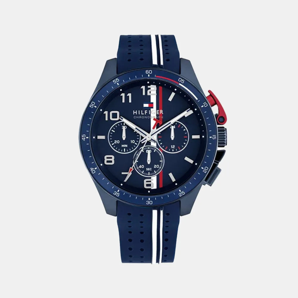 TOMMY HILFIGER Montre TOMMY HILFIGER Homme Bank Chronographe en Silicone 1792169