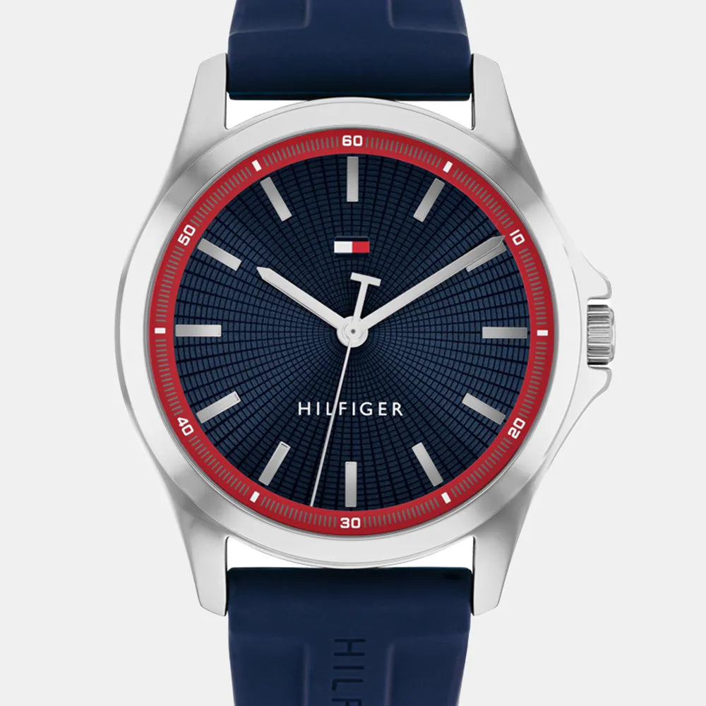 TOMMY HILFIGER Montre TOMMY HILFIGER Homme BRUCE en Silicone Bleu 1710738