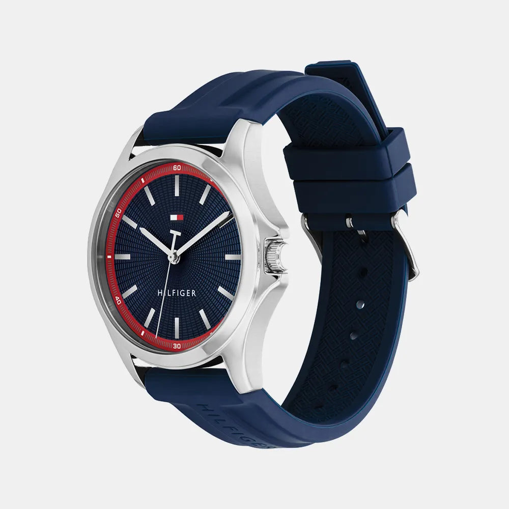TOMMY HILFIGER Montre TOMMY HILFIGER Homme BRUCE en Silicone Bleu 1710738