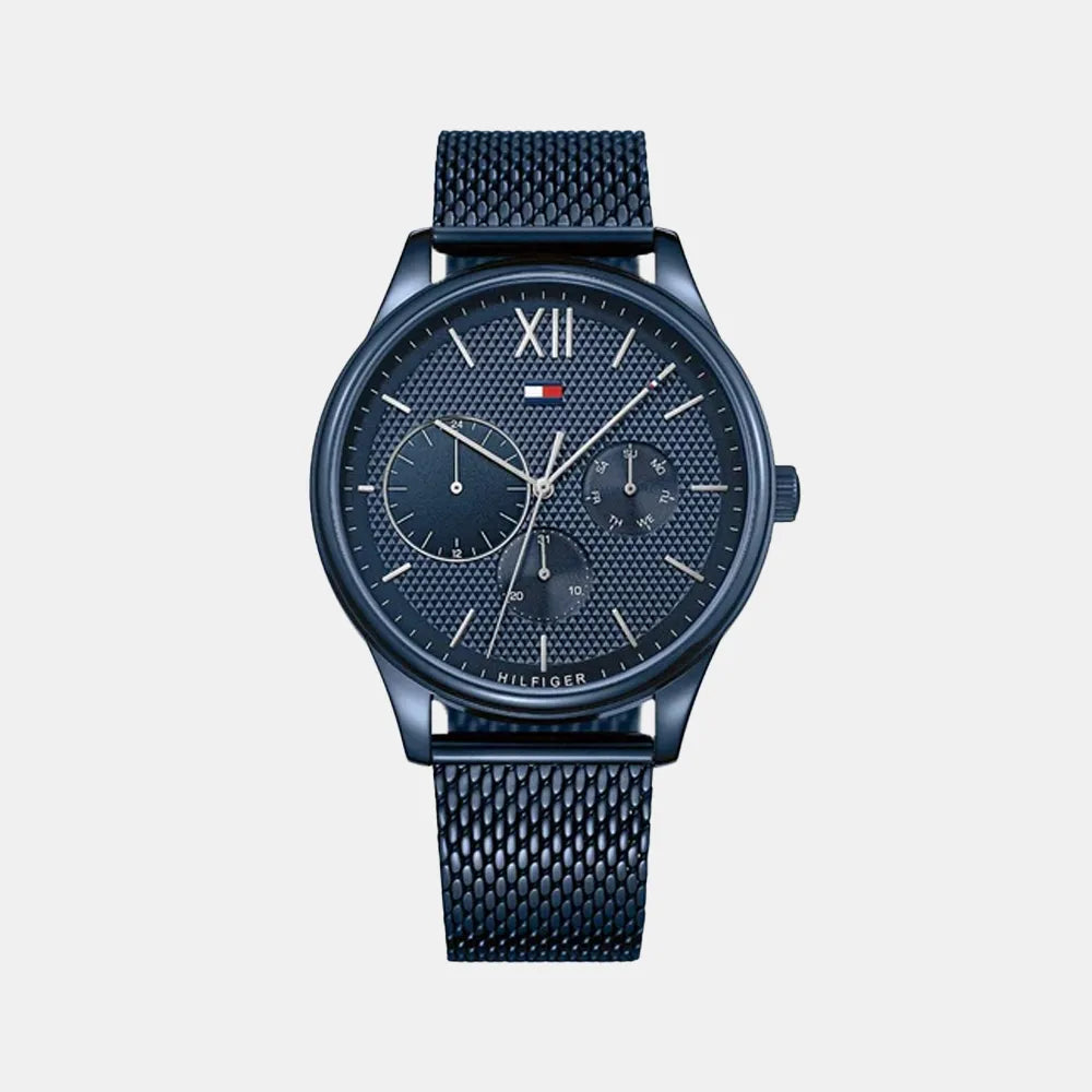 TOMMY HILFIGER Montre TOMMY HILFIGER Homme Damon en Acier Bleu 1791421
