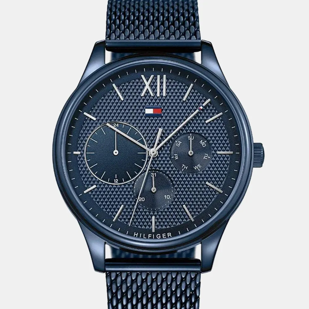 TOMMY HILFIGER Montre TOMMY HILFIGER Homme Damon en Acier Bleu 1791421