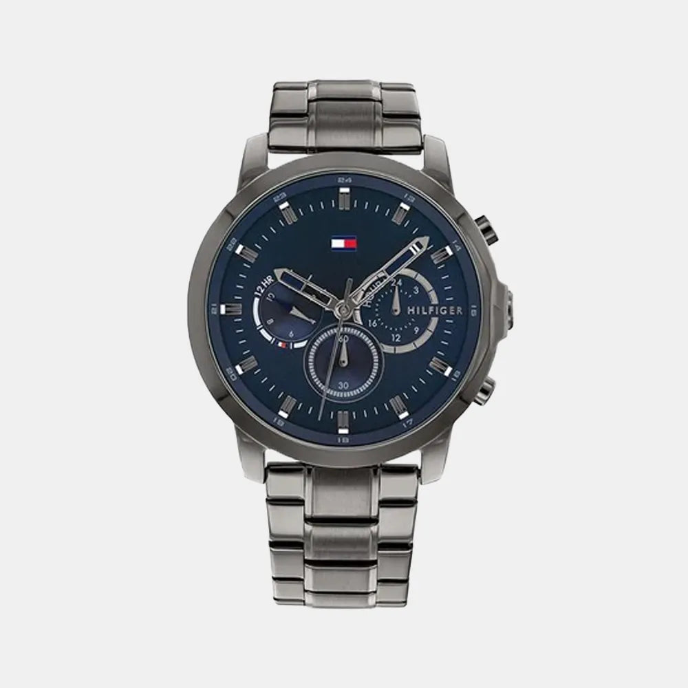 TOMMY HILFIGER Montre TOMMY HILFIGER Homme Jameson Chronographe en Acier Gris 1791796