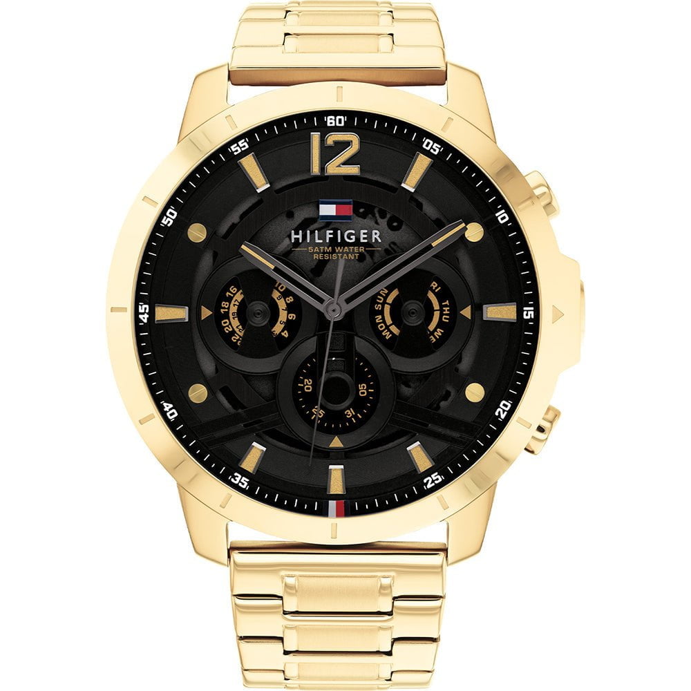 TOMMY HILFIGER Montre TOMMY HILFIGER Homme Luca en Acier Doré 1710511