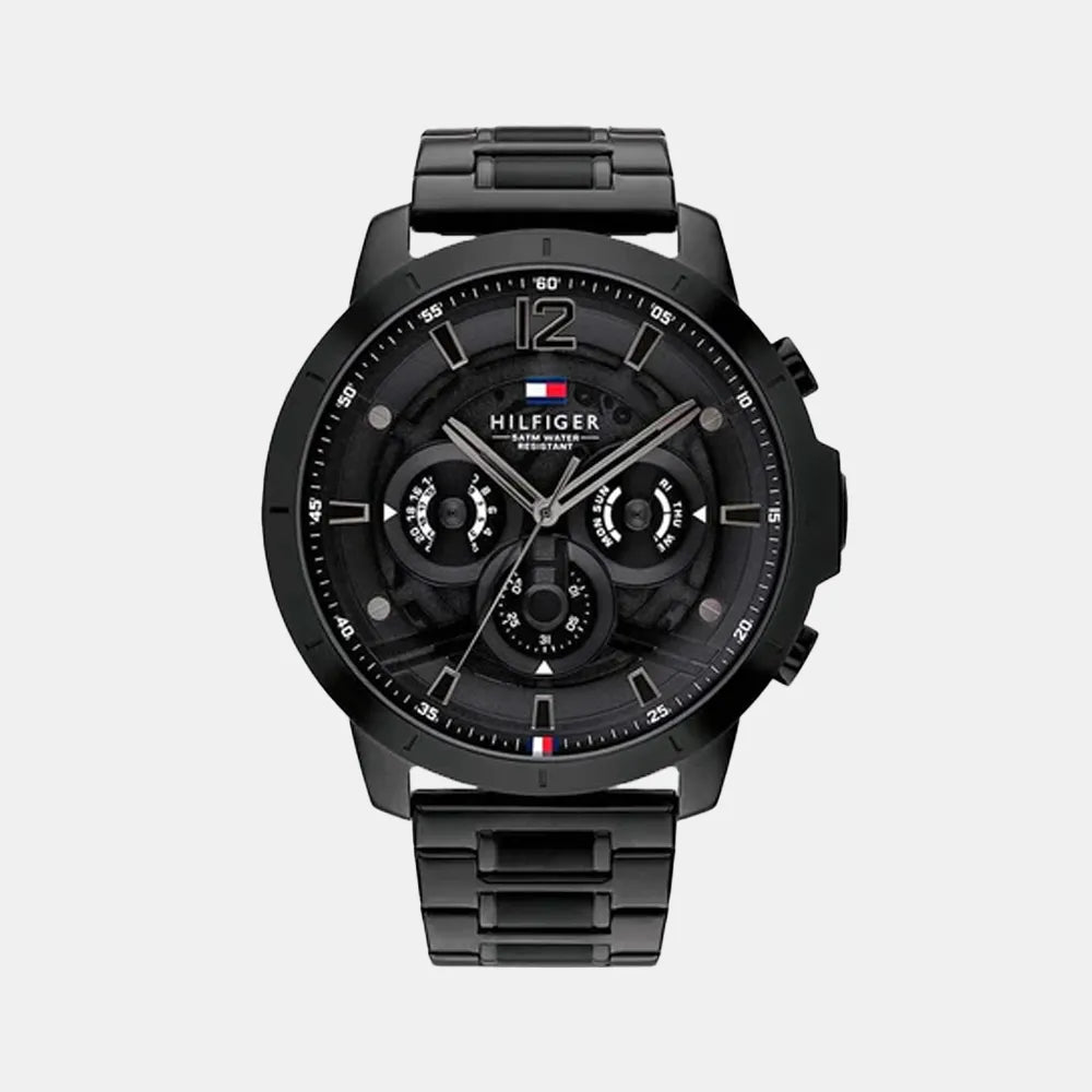 TOMMY HILFIGER Montre TOMMY HILFIGER Homme Luca en Acier Noir 1710494