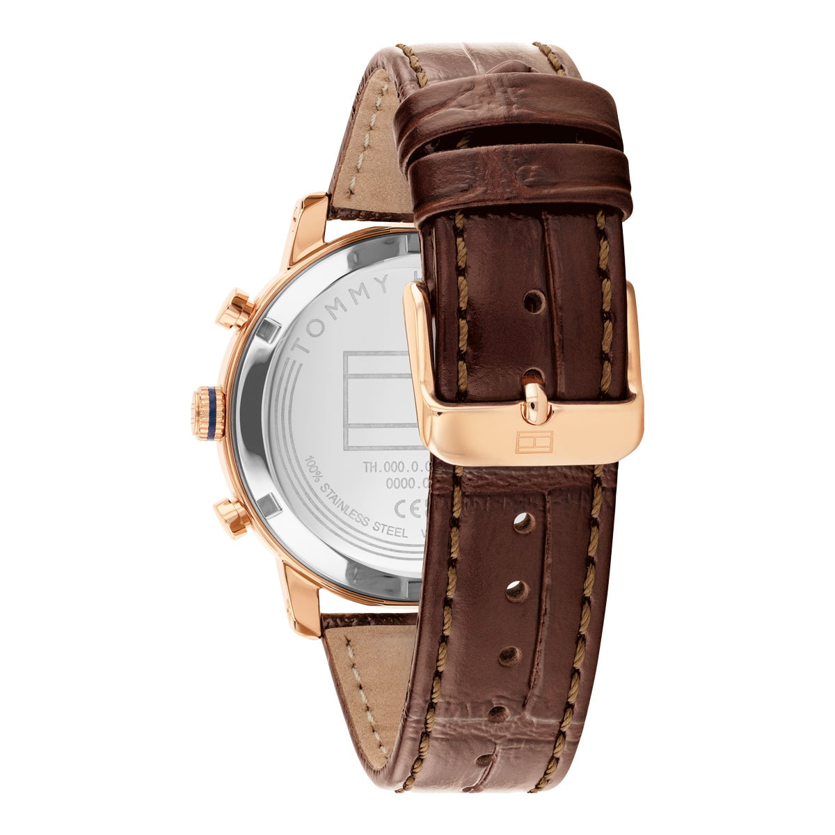 TOMMY HILFIGER Montre TOMMY HILFIGER Homme Oxford en Cuir Marron 1710727