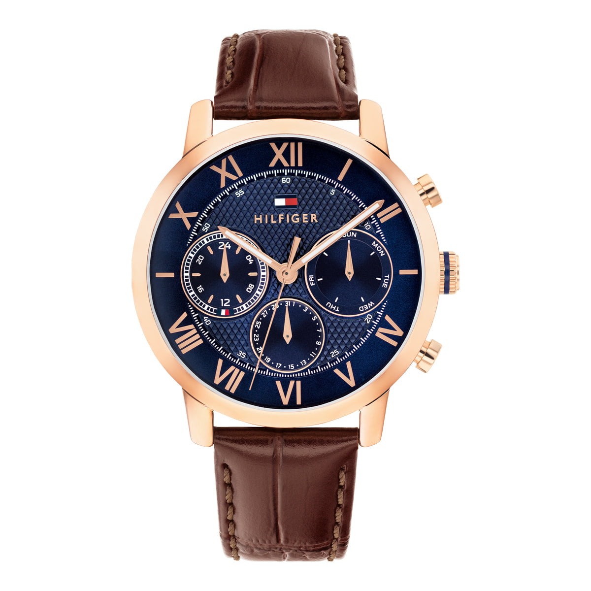 TOMMY HILFIGER Montre TOMMY HILFIGER Homme Oxford en Cuir Marron 1710727