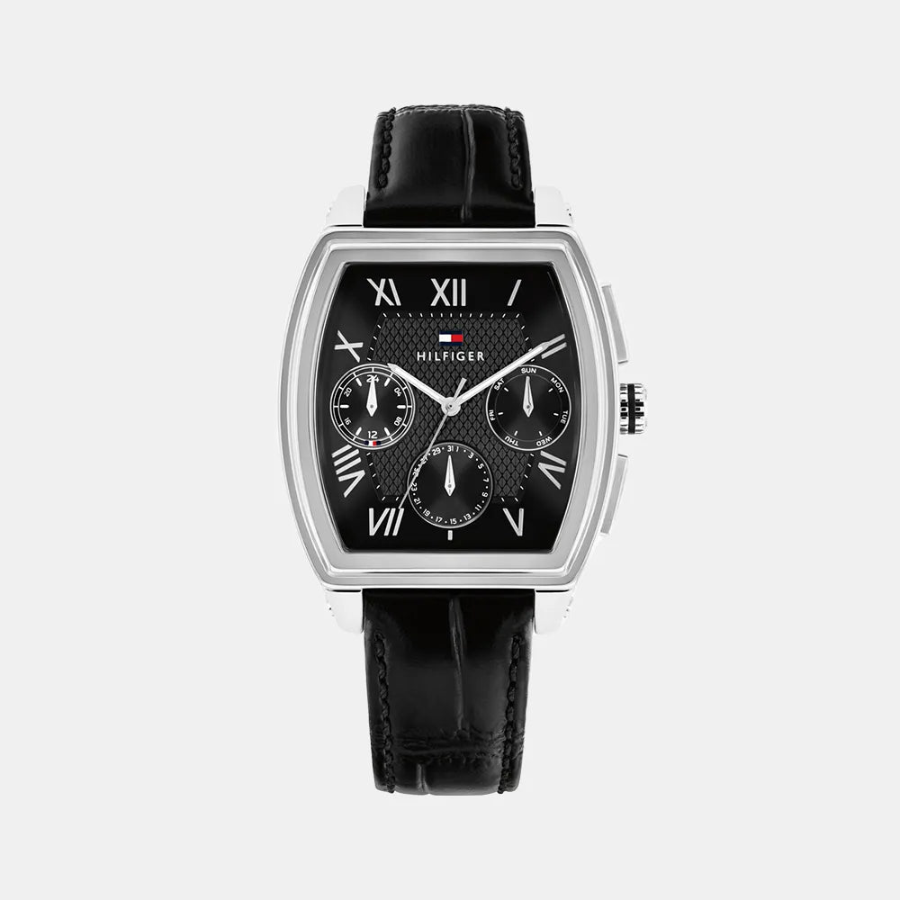 TOMMY HILFIGER Montre TOMMY HILFIGER Homme OXFORD en Cuir Noir 1710761