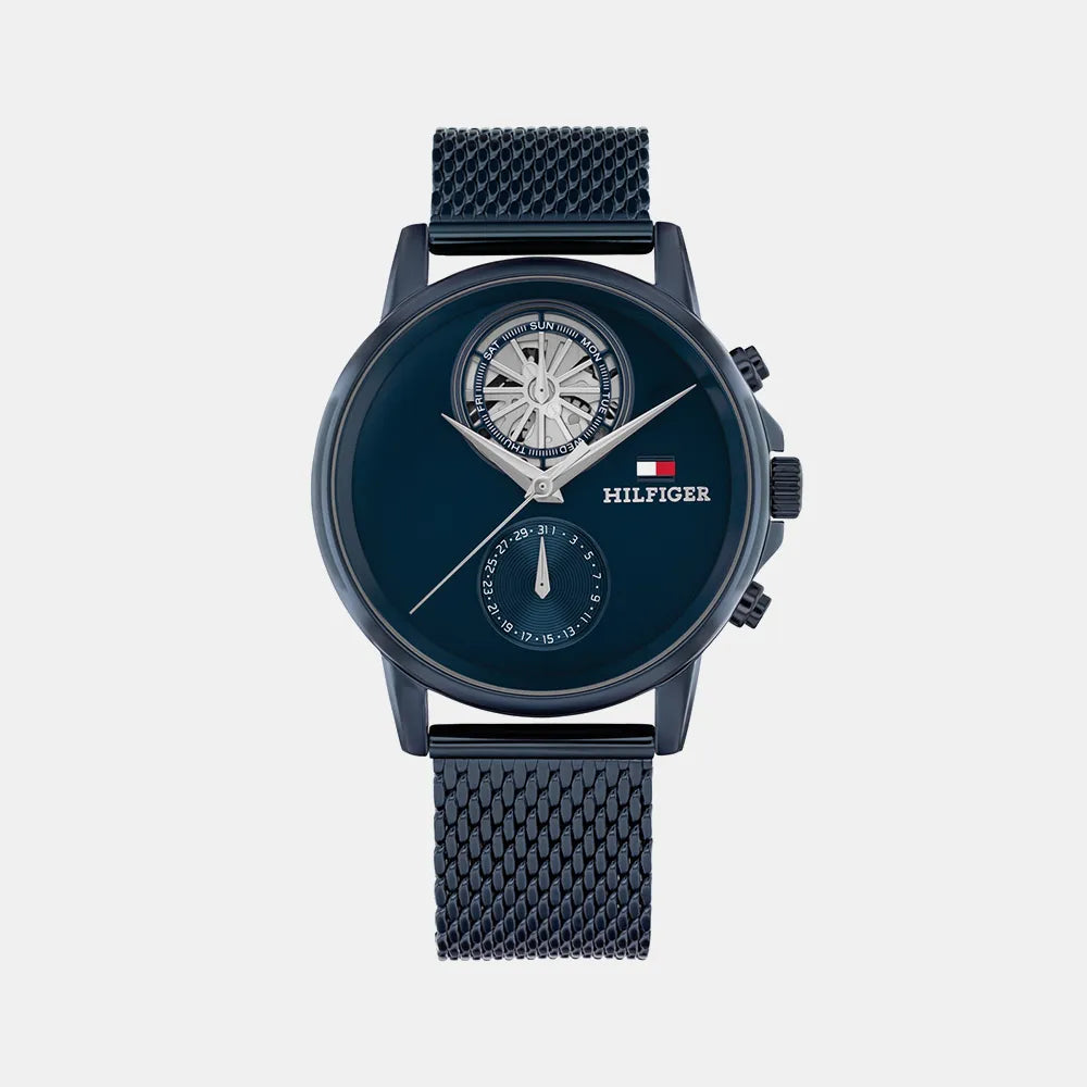 TOMMY HILFIGER Montre TOMMY HILFIGER Homme Stewart en Acier Bleu 1710750