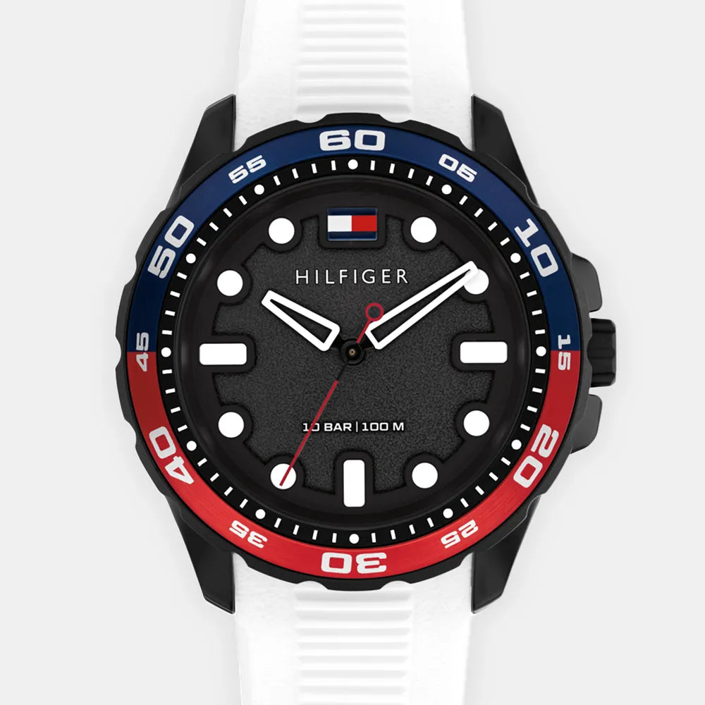TOMMY HILFIGER Montre TOMMY HILFIGER Homme Th-Regatta en Silicone Blanc 1792264