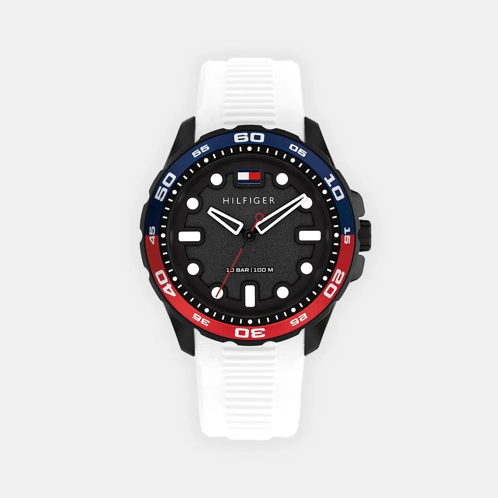 TOMMY HILFIGER Montre TOMMY HILFIGER Homme Th-Regatta en Silicone Blanc 1792264