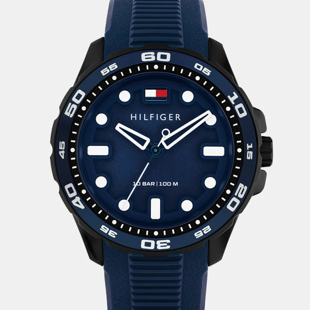 TOMMY HILFIGER Montre TOMMY HILFIGER Homme Th-Regatta en Silicone Bleu 1792265