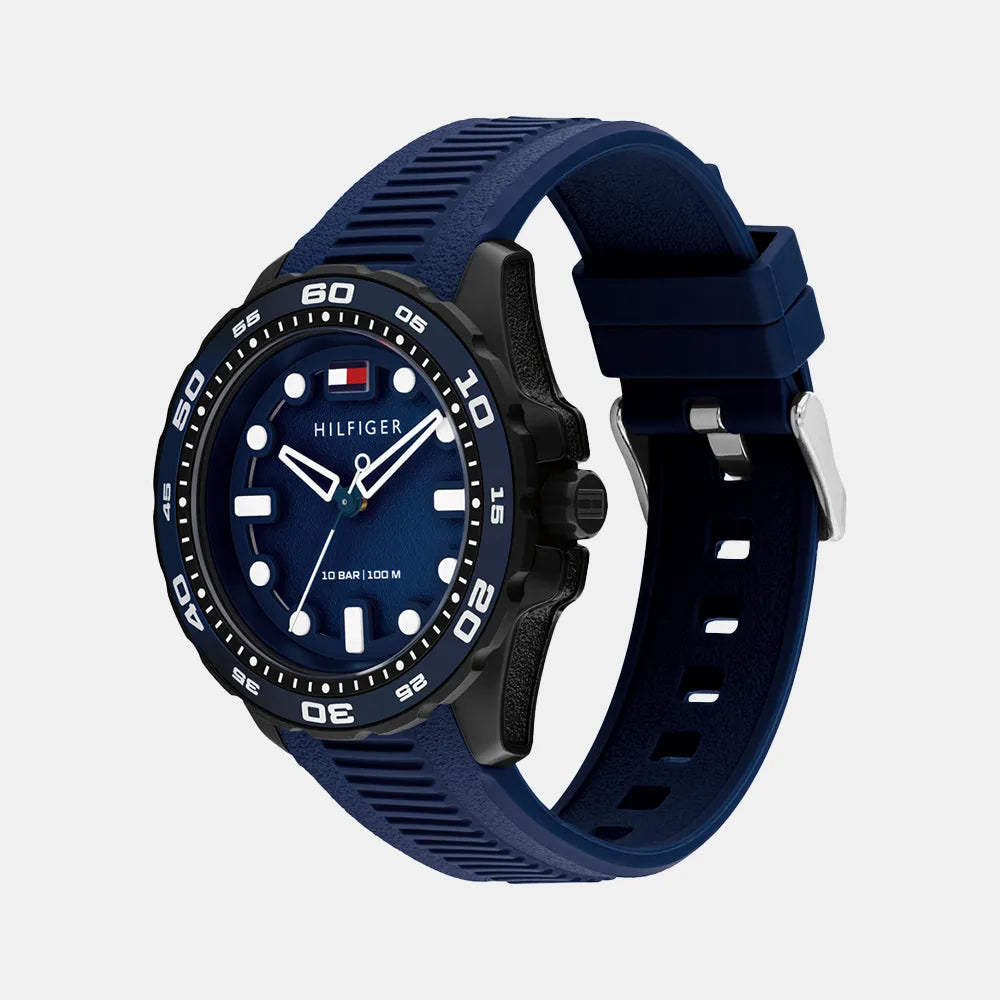 TOMMY HILFIGER Montre TOMMY HILFIGER Homme Th-Regatta en Silicone Bleu 1792265