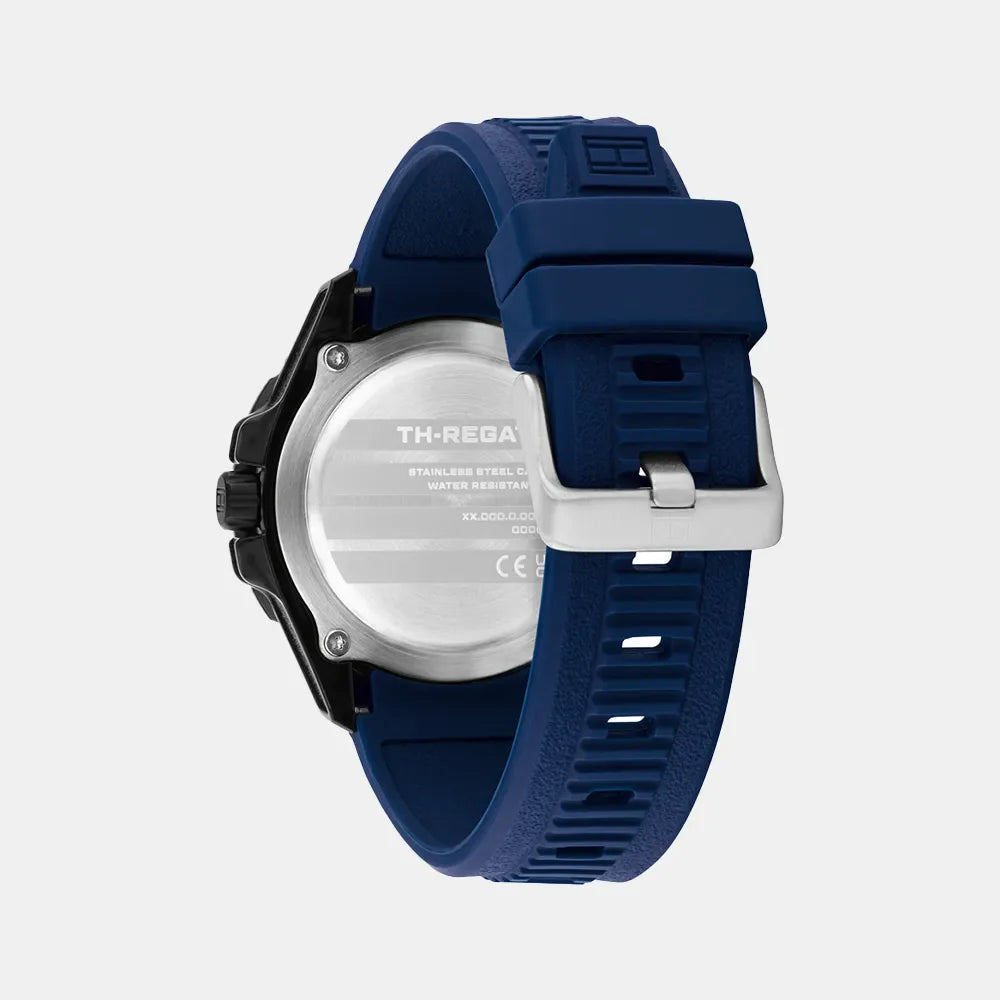 TOMMY HILFIGER Montre TOMMY HILFIGER Homme Th-Regatta en Silicone Bleu 1792265