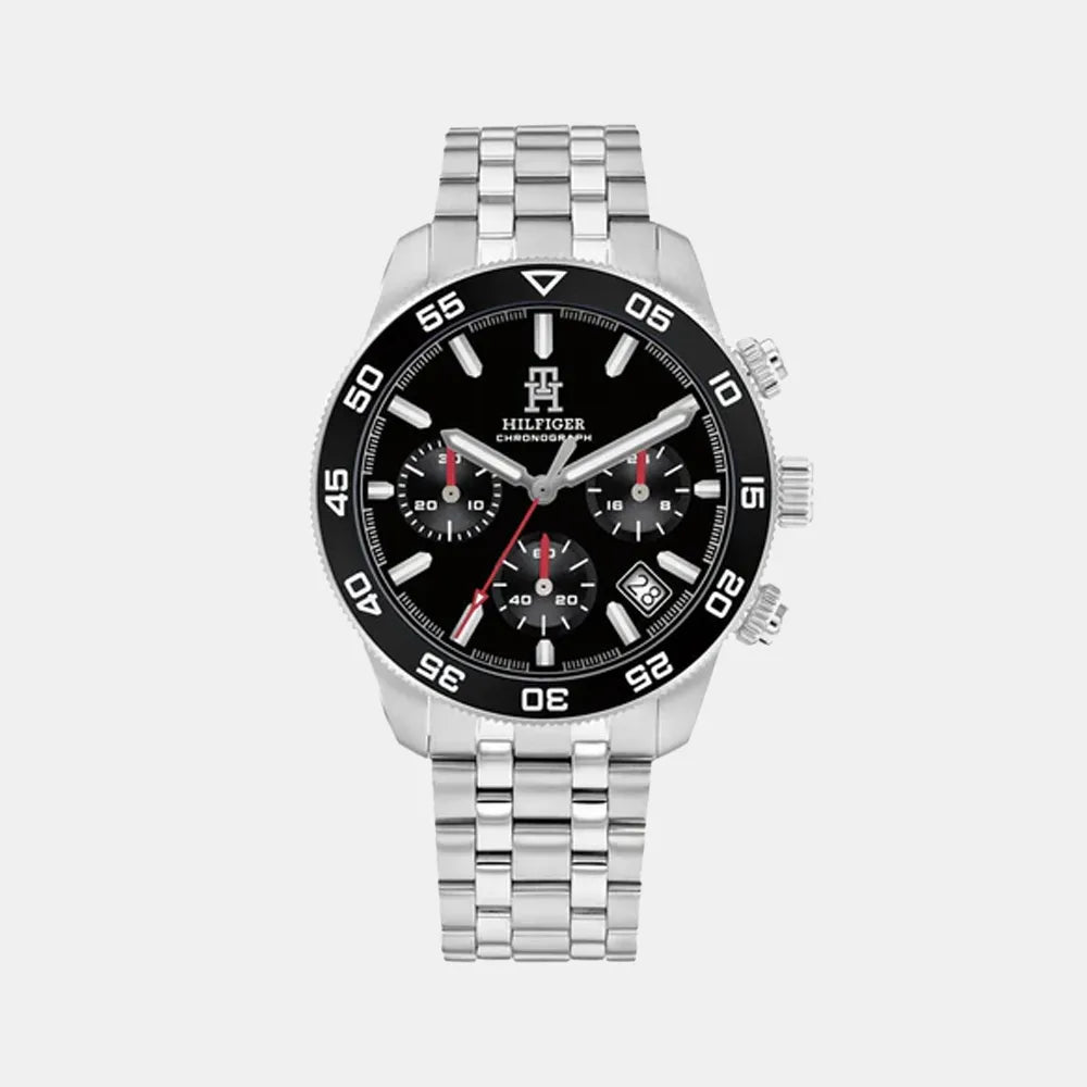 TOMMY HILFIGER Montre TOMMY HILFIGER Homme TH85 CHRONO en Acier Chronographe 1792156