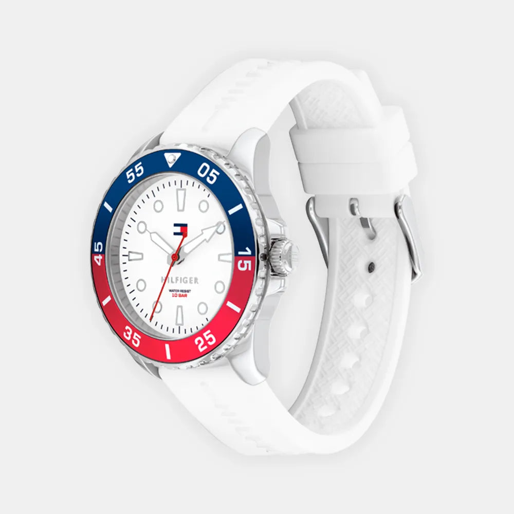 TOMMY HILFIGER Montre TOMMY HILFIGER Junior Opportunity en Silicone Blanc 1720050