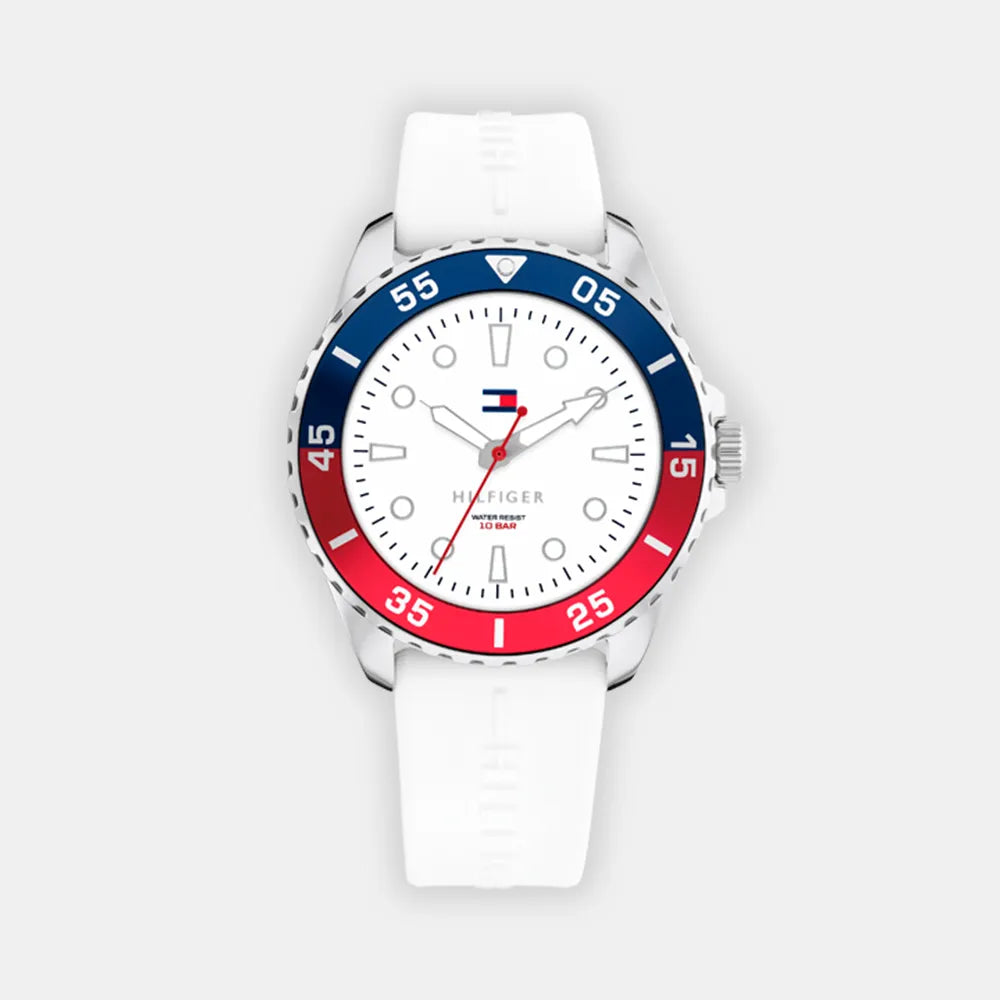 TOMMY HILFIGER Montre TOMMY HILFIGER Junior Opportunity en Silicone Blanc 1720050