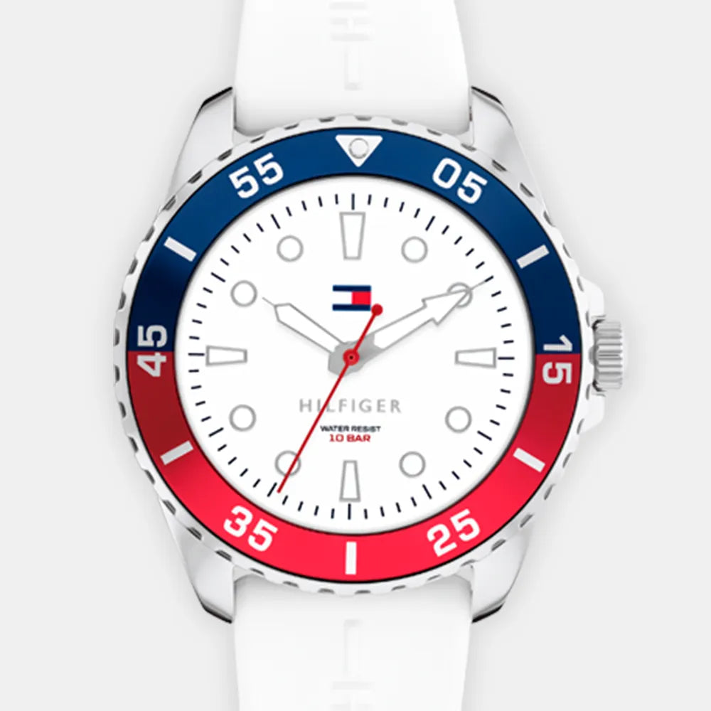 TOMMY HILFIGER Montre TOMMY HILFIGER Junior Opportunity en Silicone Blanc 1720050