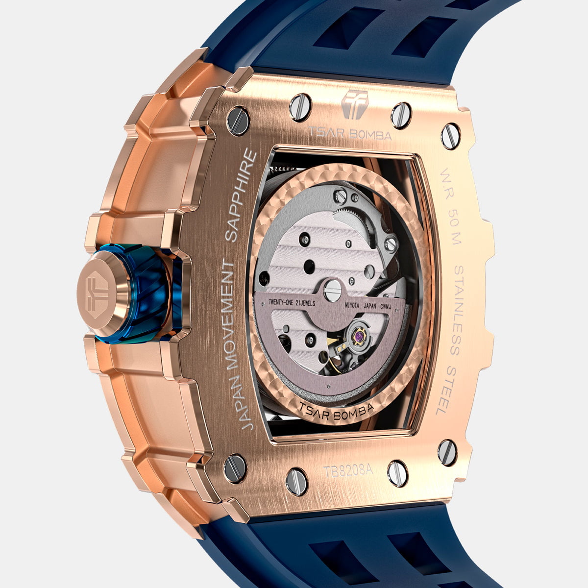 TSAR BOMBA Montre TSAR BOMBA Homme Elemental Automatique TB8208A08