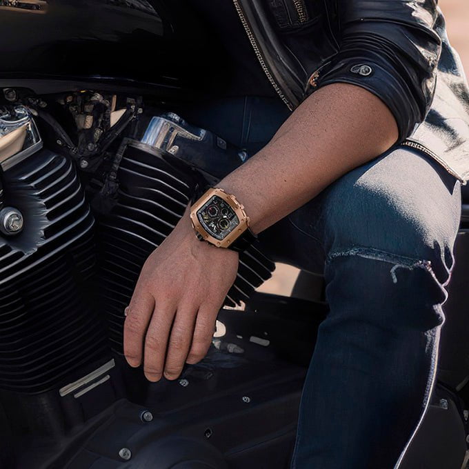 TSAR BOMBA Montre TSAR BOMBA Homme Elemental Chronographe TB8204Q35