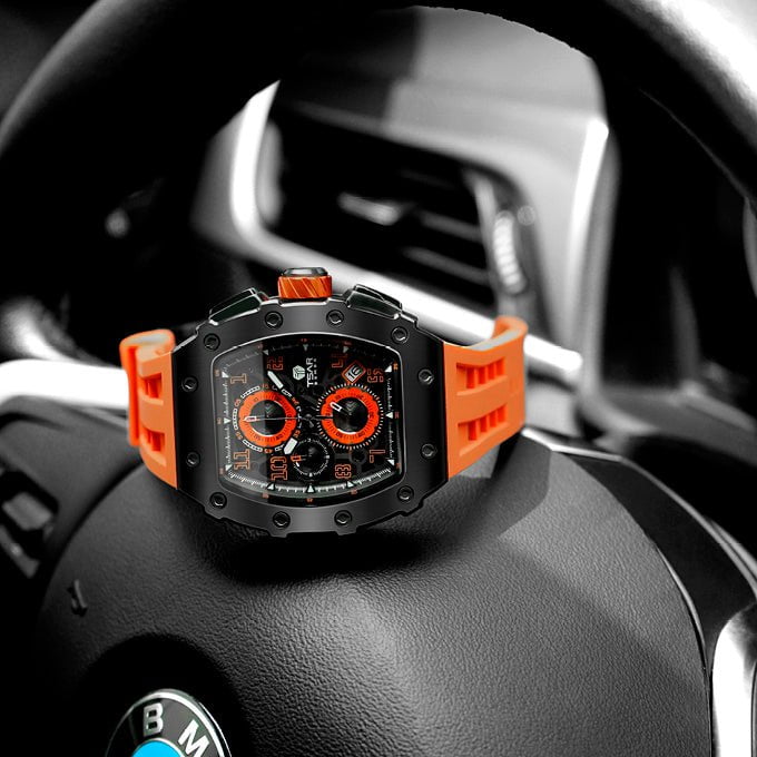 TSAR BOMBA Montre TSAR BOMBA Homme Elemental Chronographe TB8204Q39