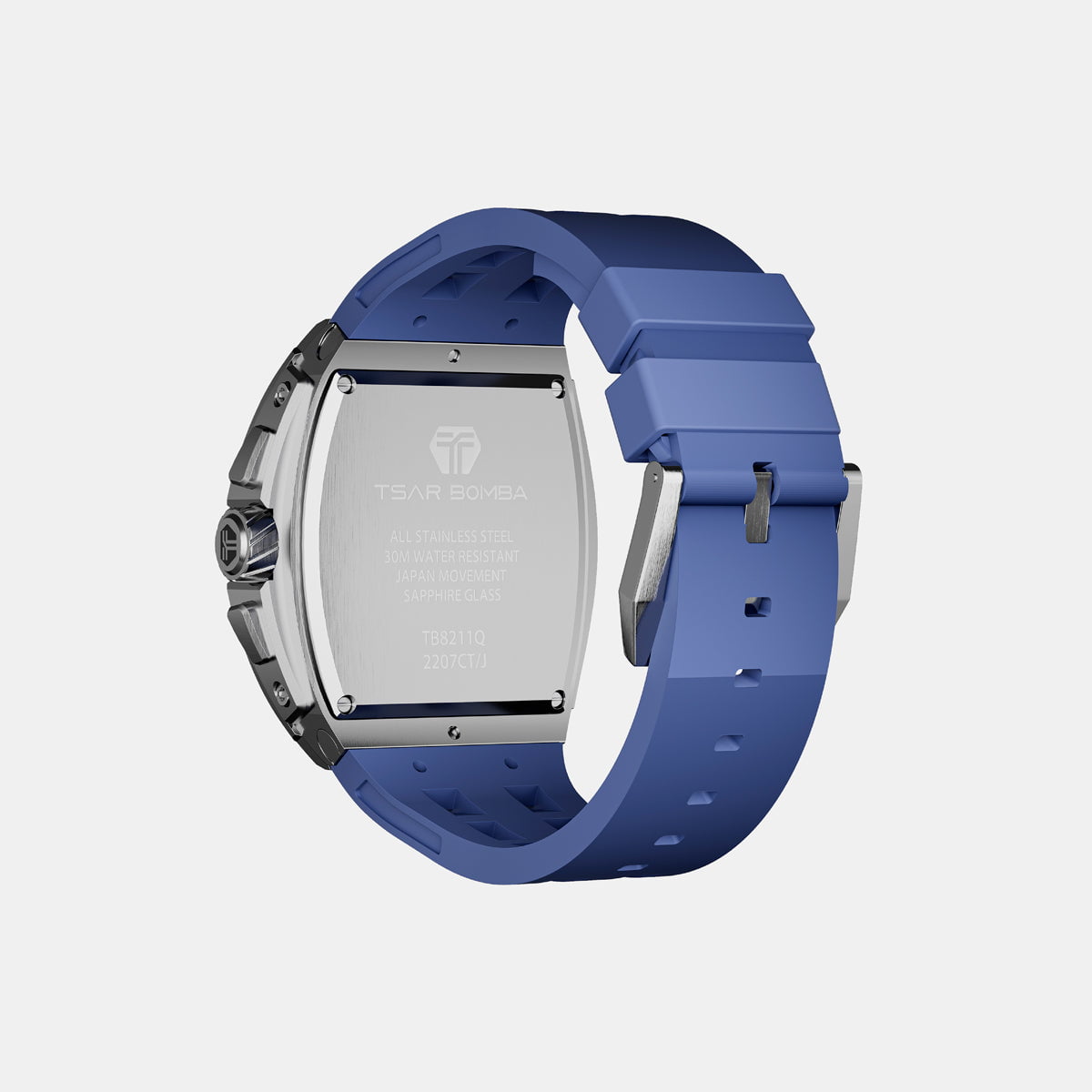 TSAR BOMBA Montre TSAR BOMBA Homme Elemental en Silicone Bleu TB8211Q03