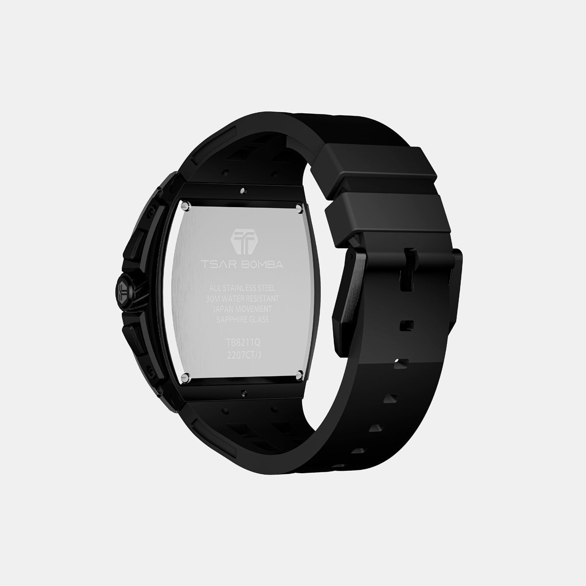 TSAR BOMBA Montre TSAR BOMBA Homme  Elemental en Silicone Noir TB8211Q04