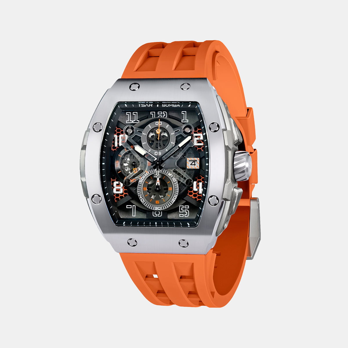 TSAR BOMBA Montre TSAR BOMBA Homme Elemental en Silicone TB8211Q02