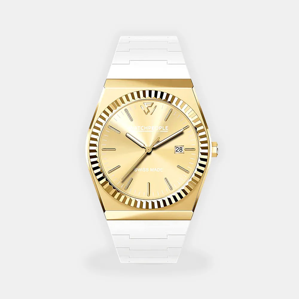 WATCH PEOPLE Montre WATCH PEOPLE Femme WP1 en Silicone Blanc 700371