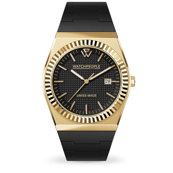 WATCH PEOPLE Montre WATCH PEOPLE Femme WP1 en Silicone Noir 700374