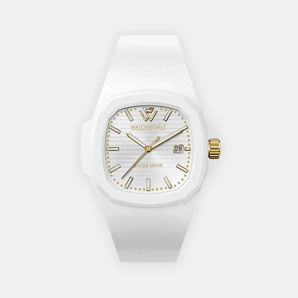 WATCH PEOPLE Montre WATCH PEOPLE Homme WP4 en Silicone Blanc 700337