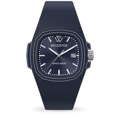WATCH PEOPLE Montre WATCH PEOPLE Homme WP4 en Silicone Bleu Foncé 700348