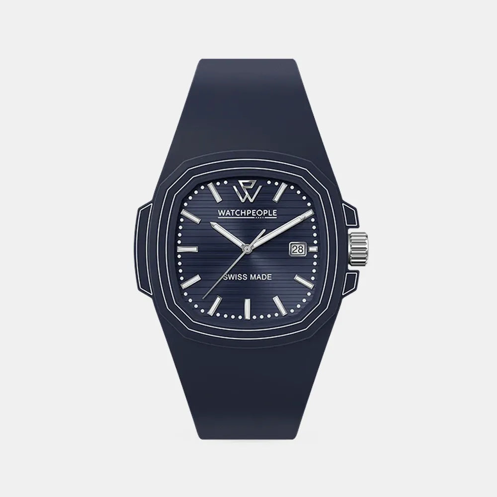 WATCH PEOPLE Montre WATCH PEOPLE Homme WP4 en Silicone Bleu Foncé 700348