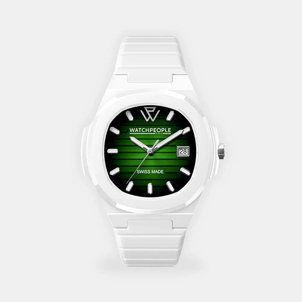WATCH PEOPLE Montre WATCH PEOPLE Homme WP7 en Silicone Blanc 700932