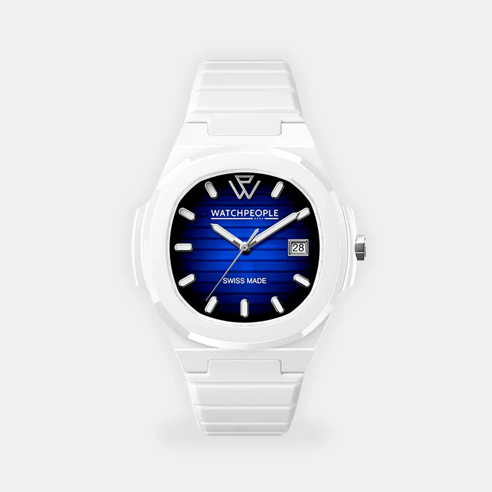 WATCH PEOPLE Montre WATCH PEOPLE Homme WP7 en Silicone Blanc 700933