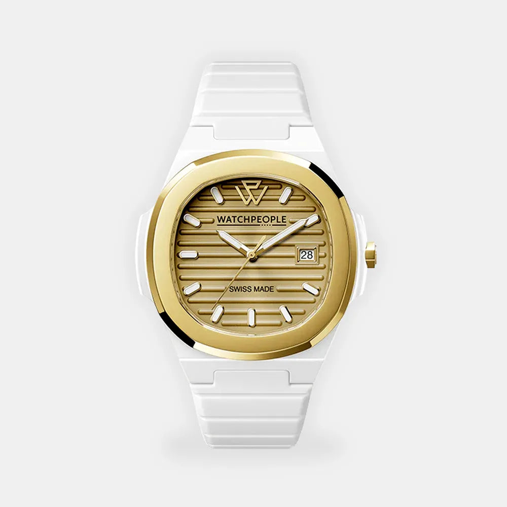 WATCH PEOPLE Montre WATCH PEOPLE Homme WP7 en Silicone Blanc 700936