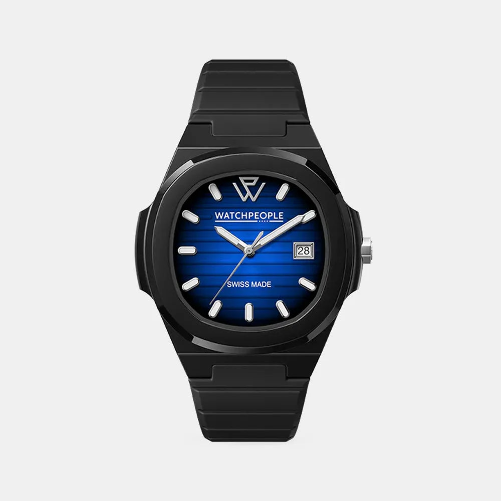 WATCH PEOPLE Montre WATCH PEOPLE Homme WP7 en Silicone Noir 700935