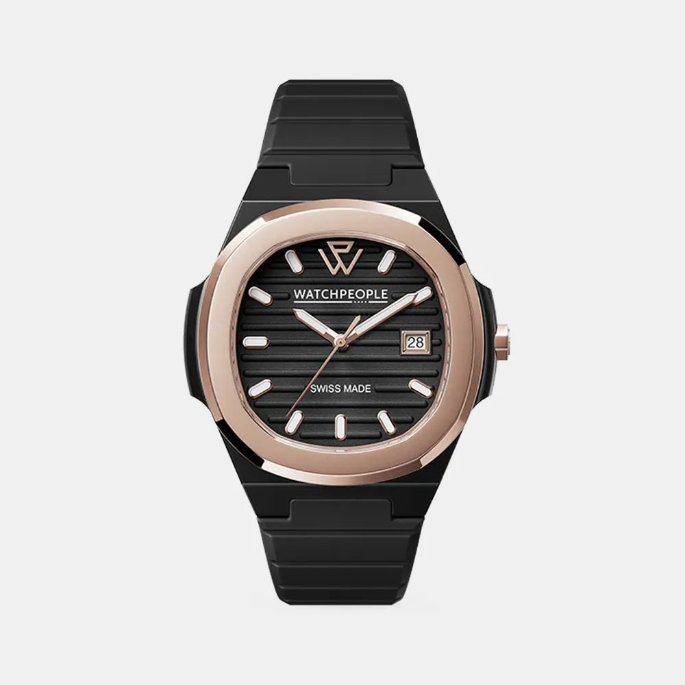 WATCH PEOPLE Montre WATCH PEOPLE Homme WP7 en Silicone Noir 700938