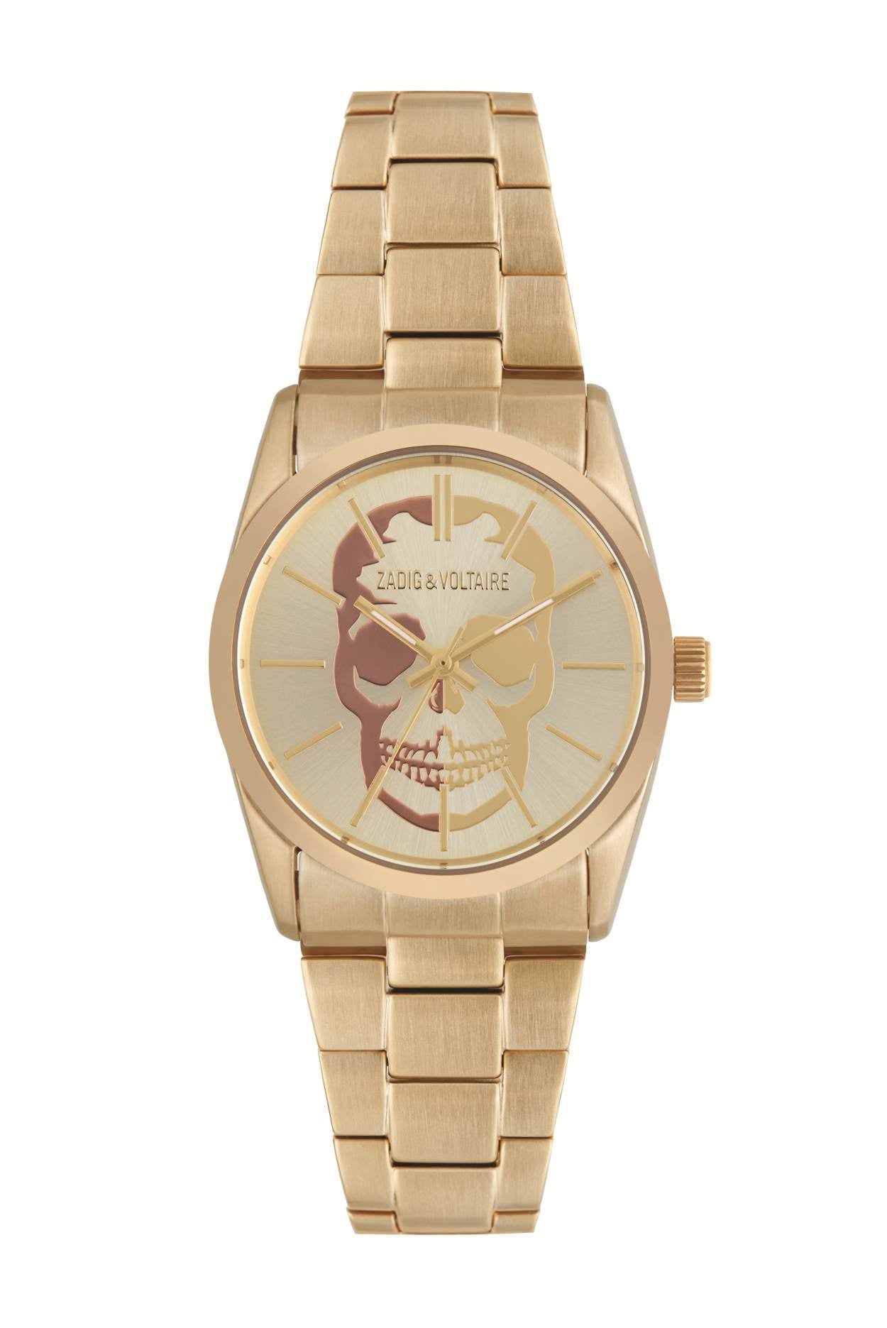 ZADIG & VOLTAIRE Montre ZADIG & VOLTAIRE Femme en Acier Doré ZVT002