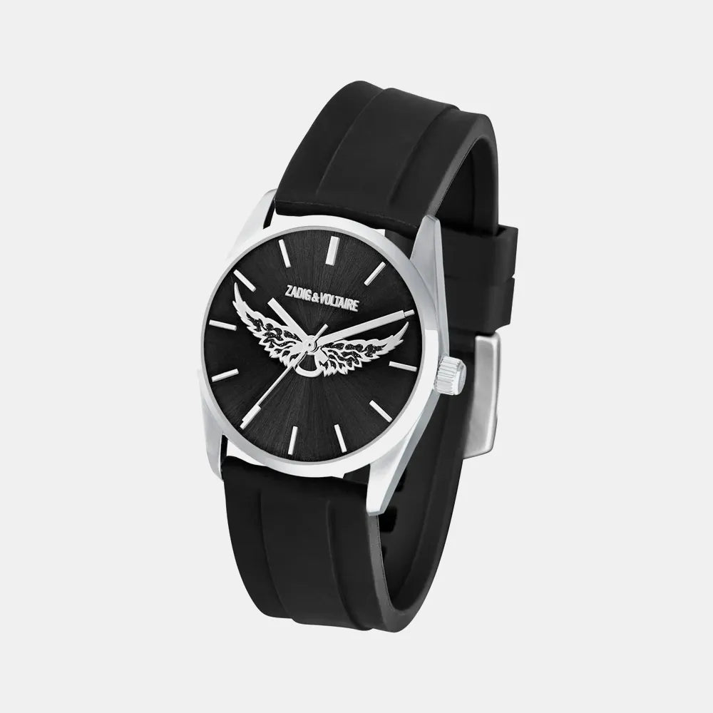 ZADIG & VOLTAIRE Montre ZADIG & VOLTAIRE Femme en Silicone Noir ZVW1107